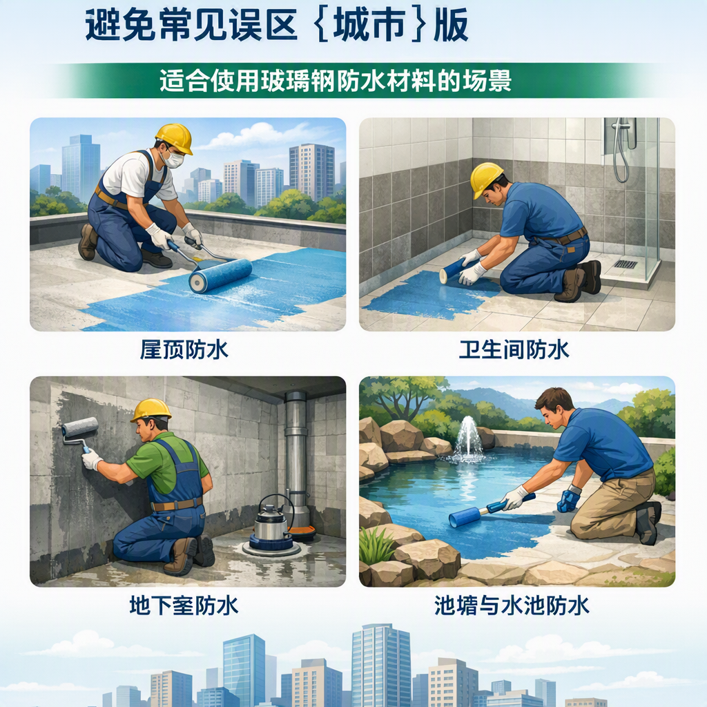 玻璃钢防水材料施工注意事项,避免常见误区 石河子 版